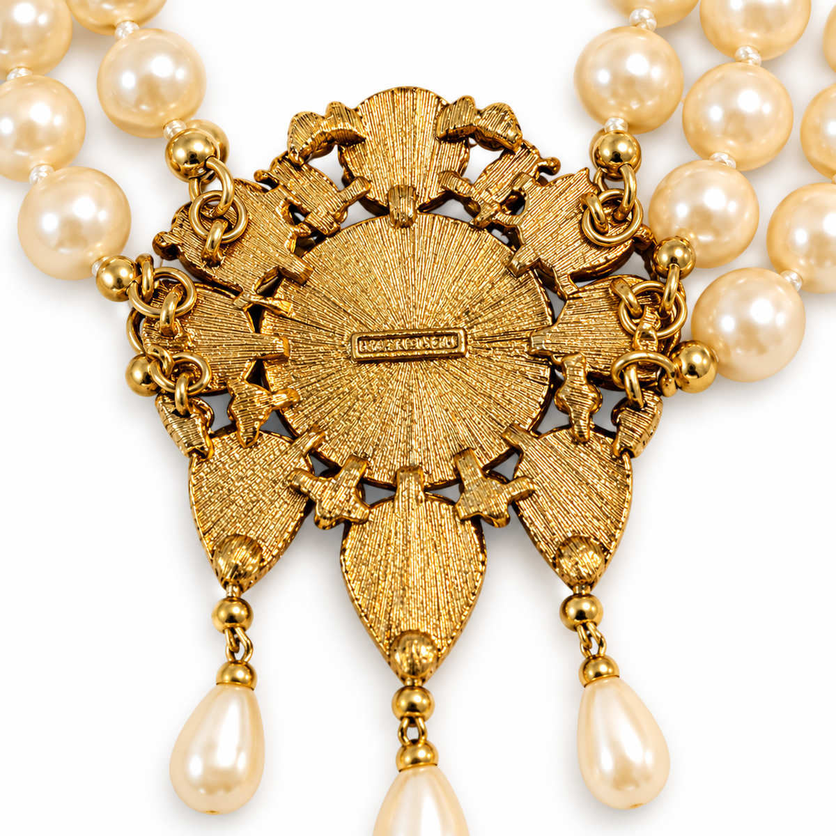 Vintage Richelieu Victoria Multicolor Cabochon Faux Pearl Chocker & Bracelet Set | Circa 1980s