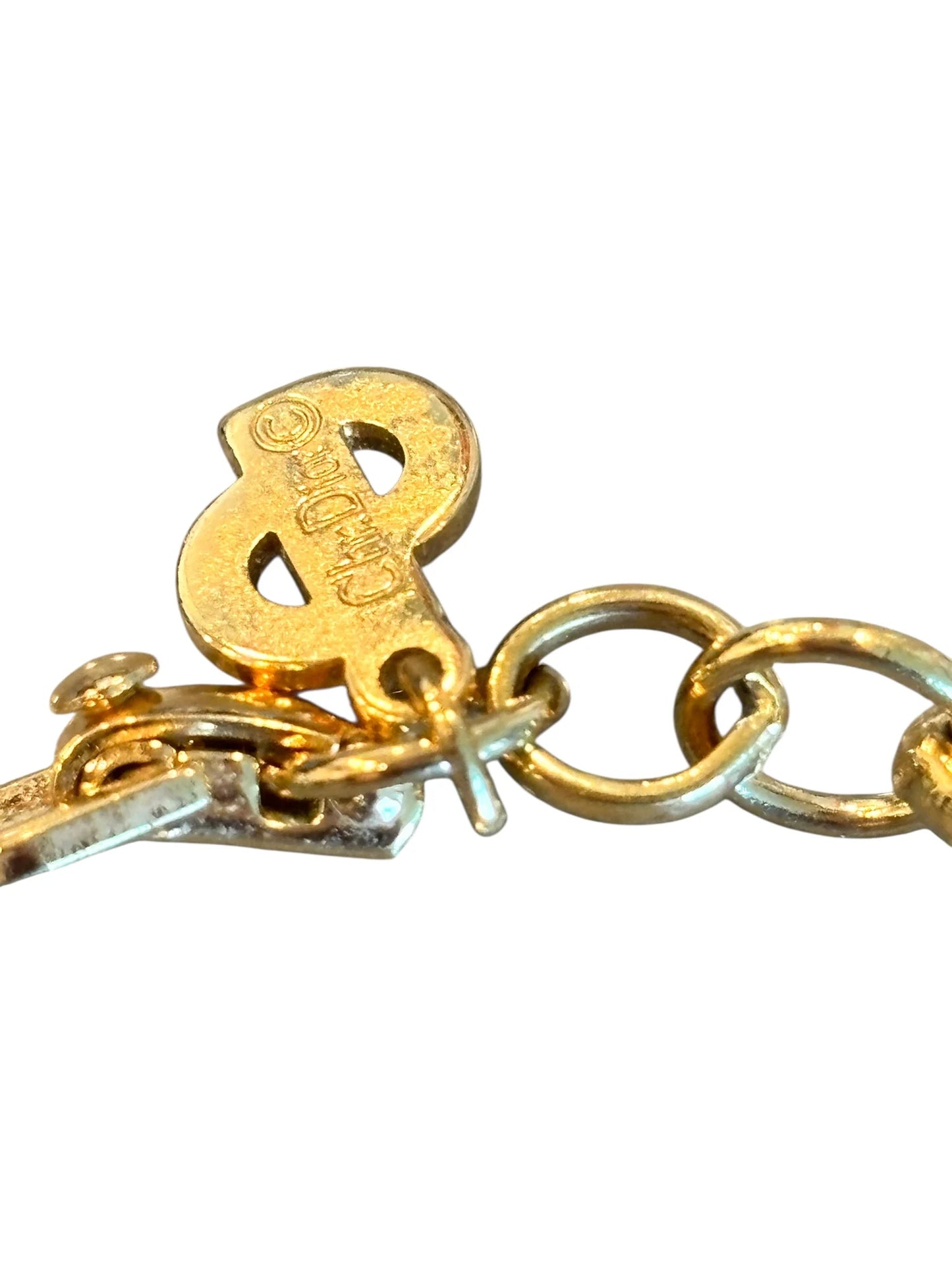 Conjunto de collar y pendientes vintage Christian Dior firmado